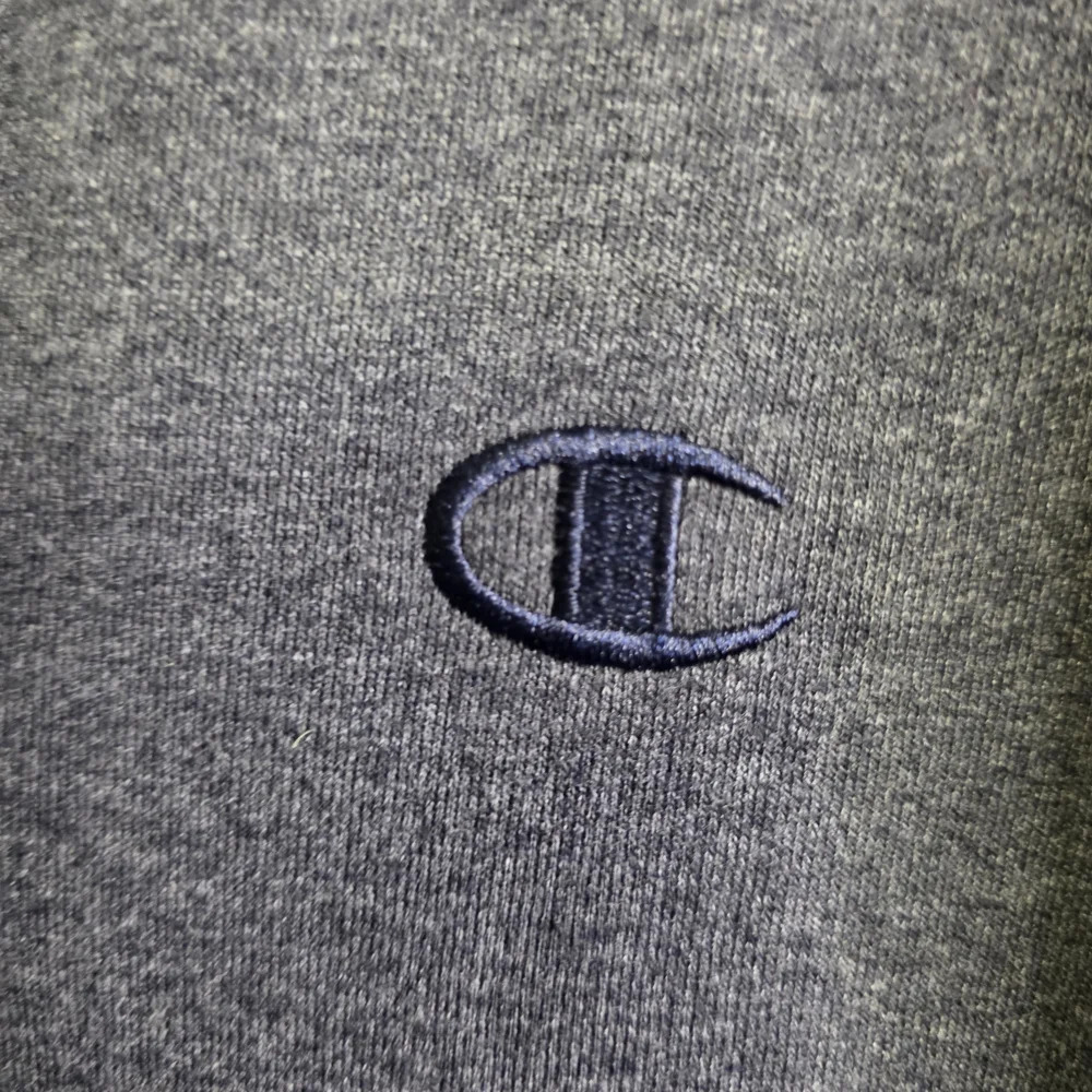 Champion Eco Authentic Men's XLarge Hoodie Pullover Sweatshirt Full Zip Blue - Picture 3 of 10